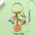 Metal Keychains in 8 Harvest, Pink Ribbon and Tree Charm Styles view 7