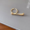 Metal Teardrop Open Ring Flower Pearl Ring 3 Styles view 7