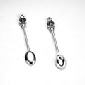 Crown Handle Mini Spoon Charm In Four Antique Finishes For Jewelry Making view 8