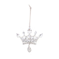Rhinestone Crown Hanging Ornament Metal Christmas Tree Charm view 5