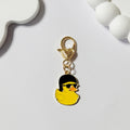 Gold Tone Yellow Duck Heart-Clasp Charms in Twelve Playful Designs view 11