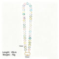 Mixed Twelve Millimeter Flat Bead Necklaces With Three Clasps view 7