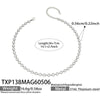 TXP138 White-Silver Necklace