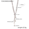 Steel Pearl Lariat