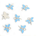 Four Wing Enamel Dragonfly Charms in Six Colors and Two Metal Tones view 7