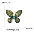 Full Crystal Butterfly Brooch in Five Jewel Tone Colors view 10