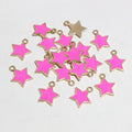 Small Enamel Star Charms in Nine Color Styles for Jewelry view 11