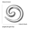 Open Spiral Brooch In Smooth Silver And Gold Tone Finishes view 6