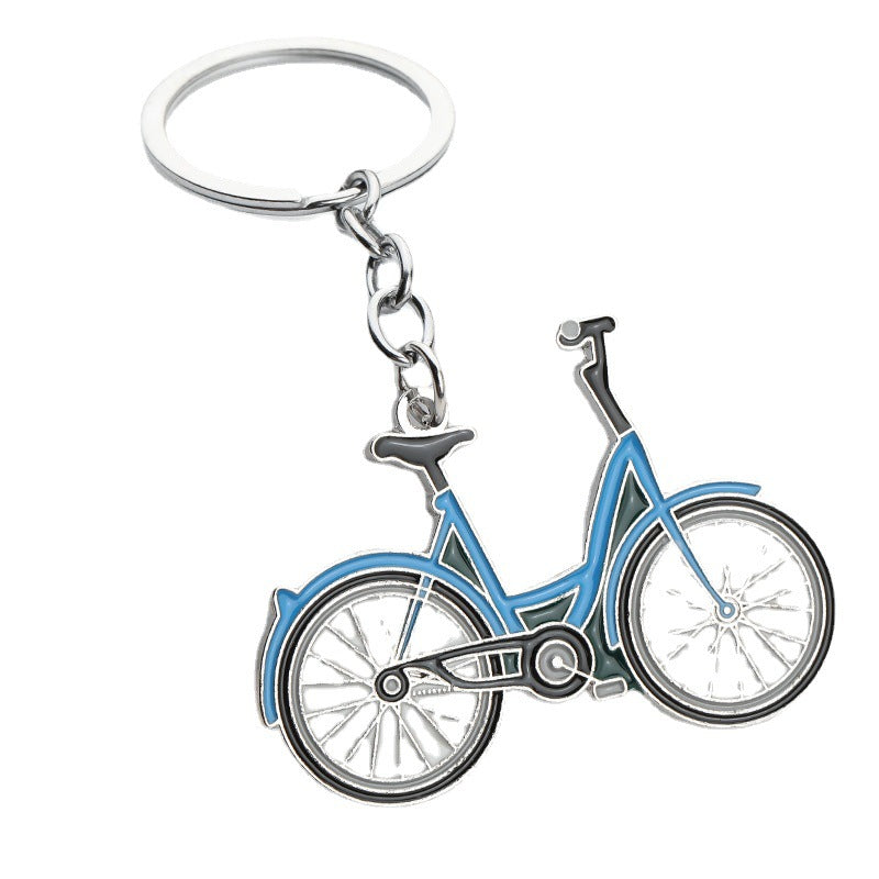 Metal Bicycle Keychain Fashion Gift for Students and Cyclists