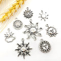 Alloy Metallic Moon and Sun Metal Charms with 22 Listed Options view 4