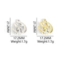 Pearl Dolphin Crystal Metal Jewelry Charms, 2 Finishes view 2