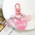 Resin Bear Charm Keychain With Heart And Star Charms view 6