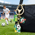 Soccer Charm Keychains in 57 Pictured Variations for Bags and Keys view 4