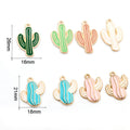 Colorful Cactus Charms In 3 Styles For Jewelry Making view 2