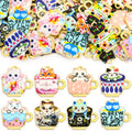 Printed Cat Mug Enamel Charm Collection for Jewelry Making view 5