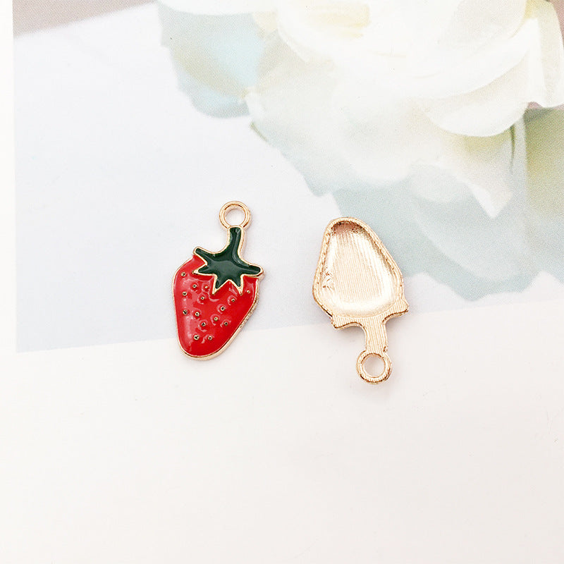 Red Enamel Zinc Alloy Hairtail Fish Animal Charm Pendant for DIY Necklace Bracelet