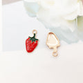 Red Enamel Zinc Alloy Hairtail Fish Animal Charm Pendant for DIY Necklace Bracelet