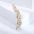 Pearl Leaf Brooch In 2 Styles With Polished Metal Details view 6