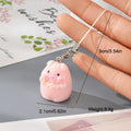 Flocked Pig Cow Phone Strap Charms Lobster Clasp 8 Styles view 12