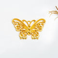 Filigree Butterfly Pendant Metal Jewelry Making Component In 4 Finishes view 3
