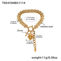 Crystal Heart Watch Chain Necklace and Bracelet Collection view 6