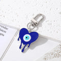 Gold and Silver Tone Melting Heart and Butterfly Eye Clip Keychains view 6