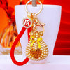 Yellow Pearl-Pouch Red-Fortune-Strap