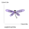 Translucent Dragonfly Brooch with Polished Metal and Decorative Accents view 7