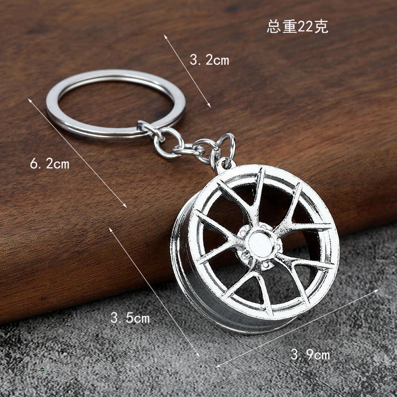Creative Metal Car Parts Keychain in Zinc Alloy