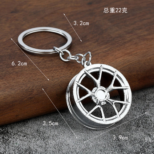 Creative Metal Car Parts Keychain in Zinc Alloy