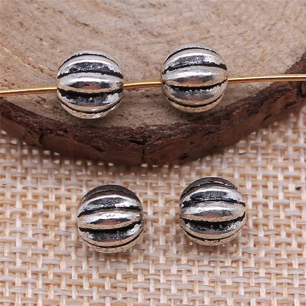 8x8x8mm 1.5g Multicolor Zinc Alloy Pumpkin Spacer Beads with Small Hole for Bracelet Necklace DIY