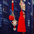 Mixed Persimmon Car Hangers in Seven Motif Combinations plus One Plain Tassel view 9