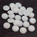 Multicolor Glitter Round Resin Cabochons in Three Sizes view 9