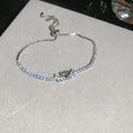 Silver Crystal Swan Tennis Bracelets Four Charm Styles view 6