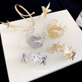 Metal Starfish Shell Open Cuffs and Spiral Arm Bracelet view 4
