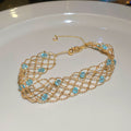 Gold And Silver Tone Open Mesh Long Necklaces In Four Styles view 8