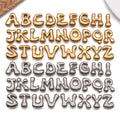 Metallic Alphabet Letter Metal Charms with 52 Listed Options view 1