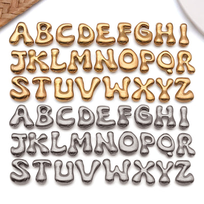 Printed detail graphic for the alphabet letter charms