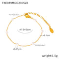 Imitation Pearl Station Chain Necklaces and Bracelet view 6