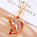Jeweled Dolphin Keychains in Multiple Shapes and Attachment Styles view 7