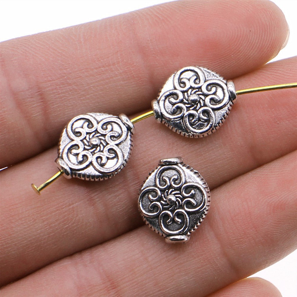 12x14mm 2.2g Antique Silver Zinc Alloy Barrel Large Hole Spacer Beads for Bracelet Necklace Making