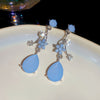 Blue Drop Earrings