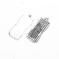 Keyboard Detailed Metal Charm in 2 Decorative Finishes view 7