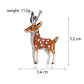 Deer Enamel Metal Brooch Pin for Jackets and Lapels view 2