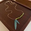 Emerald Glass Bead and Chinese Charm Necklaces 21 Styles view 9