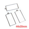 Steel Tone Open Geometric Pendant Frames in Twelve Shapes view 10