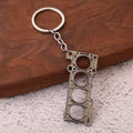 Creative Engine Gasket Zinc Alloy Keychain Car Accessory Pendant