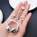 Silver-Led Headphone and Music Note Clip Keychain Eight-Color Collection view 3