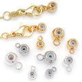 Silicone Stopper Beads With Optional Side Loops in Three Sizes view 1