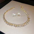 Thirteen Crystal Necklace And Stud Earring Sets In Assorted Colors view 11